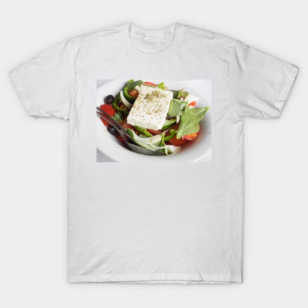 Greek Salad T-Shirt by ansaharju